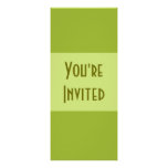 Simple olive green custom invite