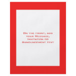 simple orange red border flyers