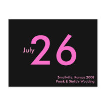 Simple Pink Customisable Save the Date