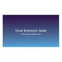 Simple Plain Blue Gradient Business card