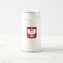 Simple Polish eagle Stein Mugs