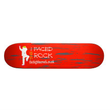 simple red skate deck