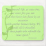 Simple Scrolling Vine Soft Green Mouse Pad