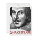 Simple Shakespeare Logo Custom Announcements