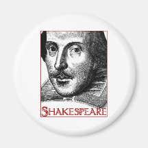 Simple Shakespeare Logo Refrigerator Magnets