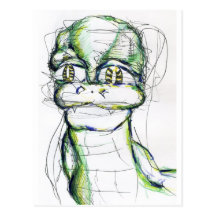 Simple Simona Serpenta Postcard