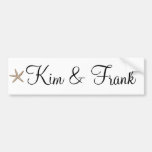 Simple starfish bumper sticker