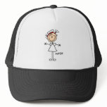 Simple Stick Figure Nurse T-shirts and Gifts Trucker Hat