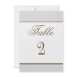 Simple Stripe Mauve Reception Table Number invitations