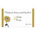 Simple Sunflower Wedding Favour Tag business cards