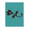 Simple Teal postcards