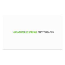 Simple Text Business Card