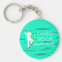 simple turquoise keychain