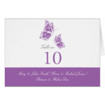 Simple Violet Butterfly Table Place Card