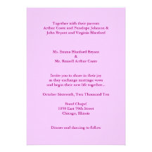 Simple Wedding Invitation