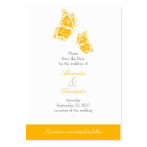 Simple Yellow Butterfly Save The Date Wedding Mini