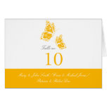 Simple Yellow Butterfly Table Place Card