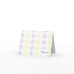 Simple Yellow Purple Stars Thank You Card