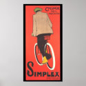 Simplex Bicycle Advertising Poster posters