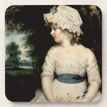 Simplicity - A Portrait of Miss Theophilia Ghatkin Beverage Coaster