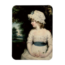 Simplicity - A Portrait of Miss Theophilia Ghatkin Rectangular Magnet