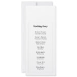 Simplicity Bridal Party Program invitations