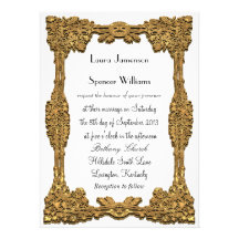 Simplicity White Formal Custom Invitation