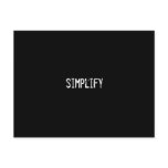 simplify postcards