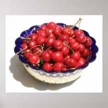 Simply a Bowl of Cherries Posters