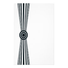 Simply black and white custom stationery