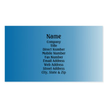 Simply Blue Business Card
