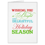 Simply Christmas greeting corporate business logo Greeting Card