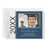 Simply Classic Graduation: Blue & Greys invitations