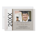 Simply Classic Graduation: Warm Greys invitations