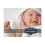 Simply Elegant (midnight) Baby Birth Announcement