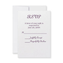 Simply Elegant RSVP Personalized Invite