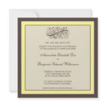 Simply Elegant Wedding Invitation (canary)