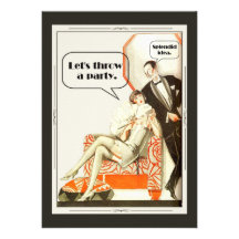 Simply Fabulous Art Deco Party Personalized Announcements