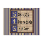 Simply Incredible Sister Cards, Postage Post Cards