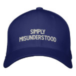 Simply Misunderstood Baseball Cap embroidered hats