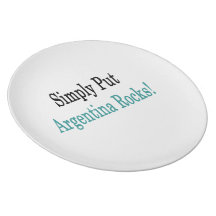 Simply Put Argentina Rocks Party Plate