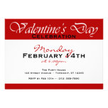 Simply Red Valentine's Day Celebration Invitations