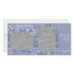 Simply Snowflakes Double Photo Card Horizontal 1 photo cards