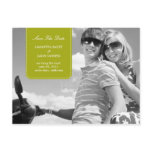 Simply Stitched Save The Date Postcard (Lime)