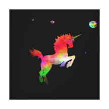 SimplyTonjia Joseph's Unicorn Stretched Canvas Canvas Prints