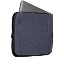 Simulated Dark Leather Laptop Sleeve