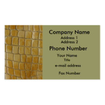 Simulated Snake Skin Business Card Templates