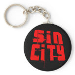Sin City Graffiti - Red Letters keychains