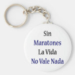 Sin Maratones La Vida No Vale Nada Keychain