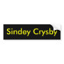 Sindey Crysby Bumper Stickers